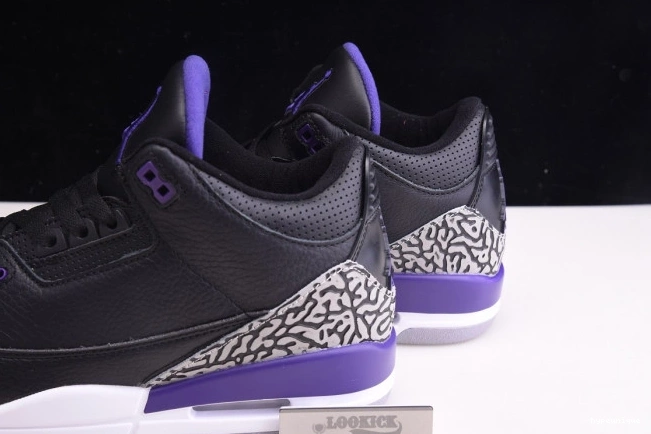 HYPE CT8532-050 3 Black Purple Jordan Air Court Retro 0630